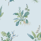 Anna French Woodland Blue And Green Wallpaper