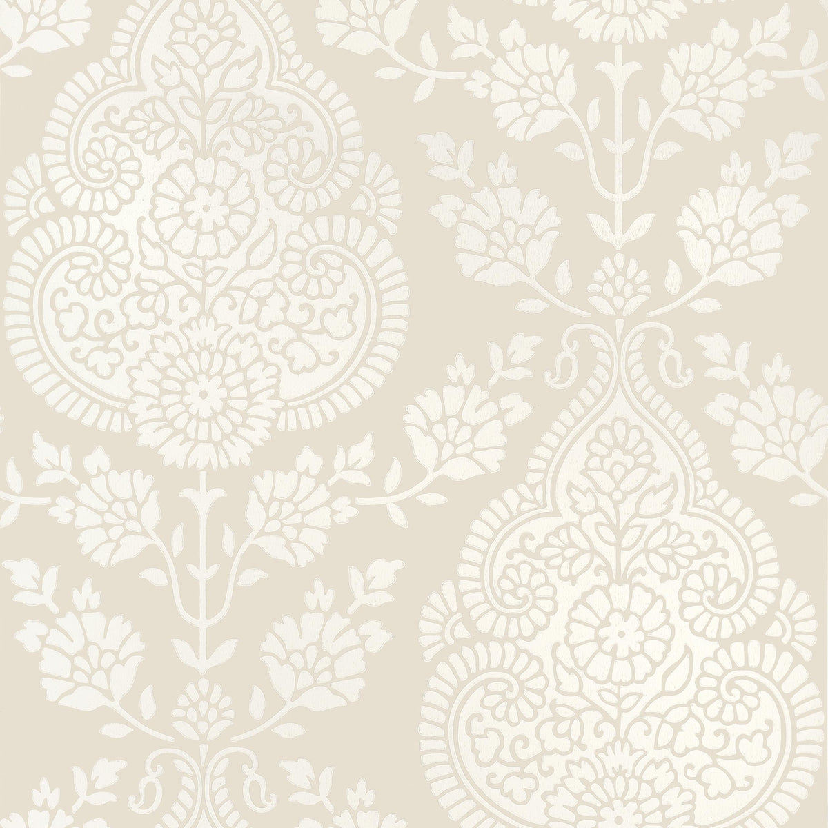 Anna French Balmuccia Damask Beige Wallpaper