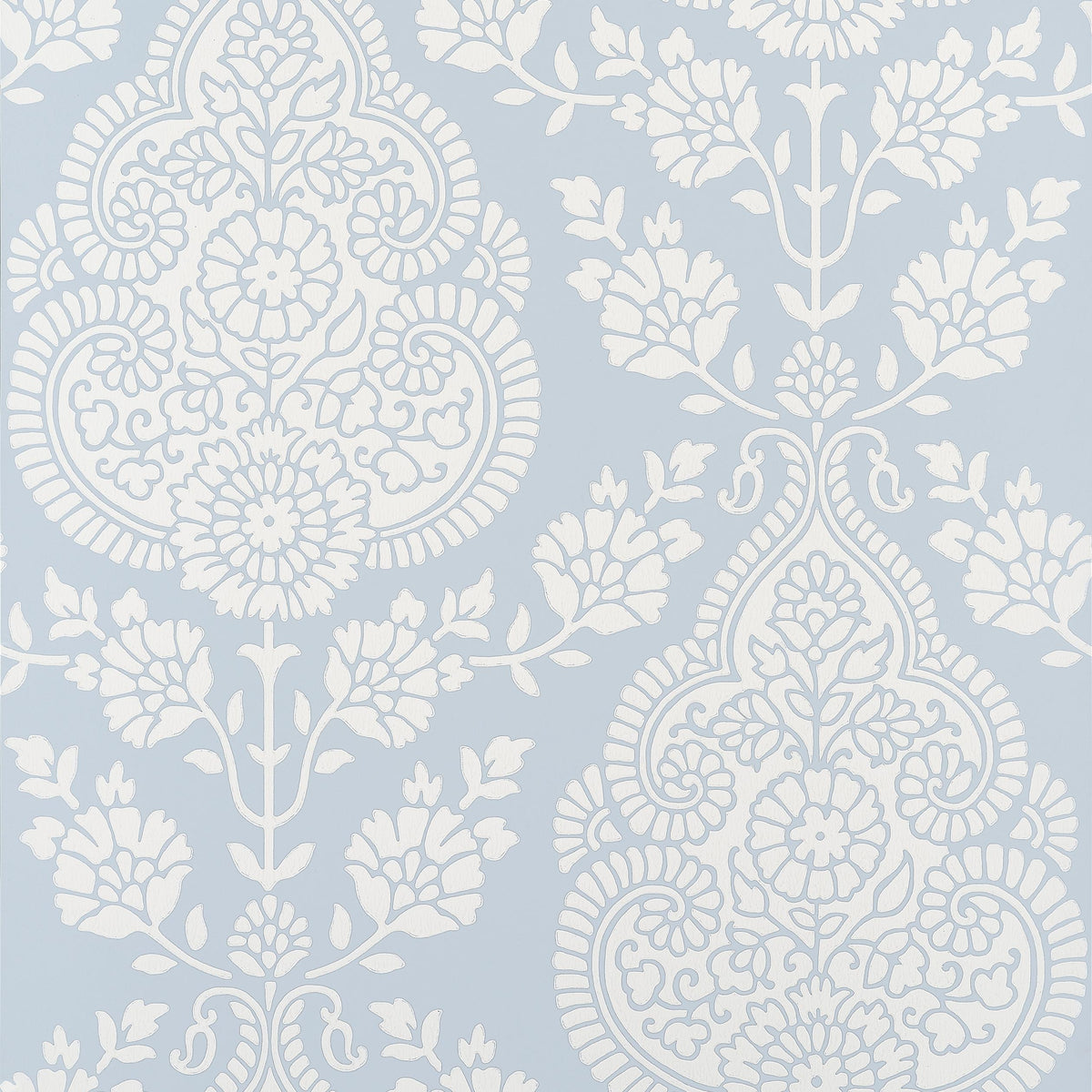 Anna French Balmuccia Damask Soft Blue Wallpaper