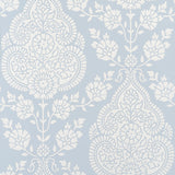 Anna French Balmuccia Damask Soft Blue Wallpaper