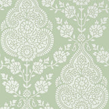 Anna French BALMUCCIA DAMASK Soft Green Wallpaper
