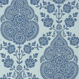 Anna French Balmuccia Damask Blue Wallpaper