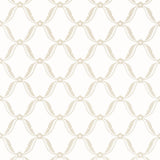 Anna French TATE TRELLIS Beige Wallpaper