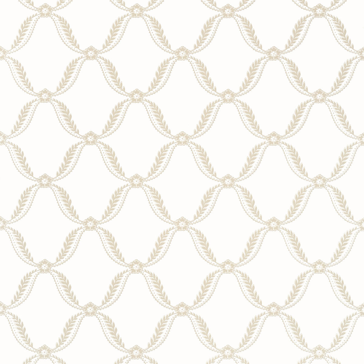 Anna French Tate Trellis Beige Wallpaper