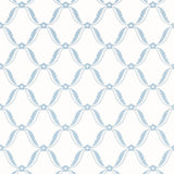 Anna French TATE TRELLIS Soft Blue Wallpaper