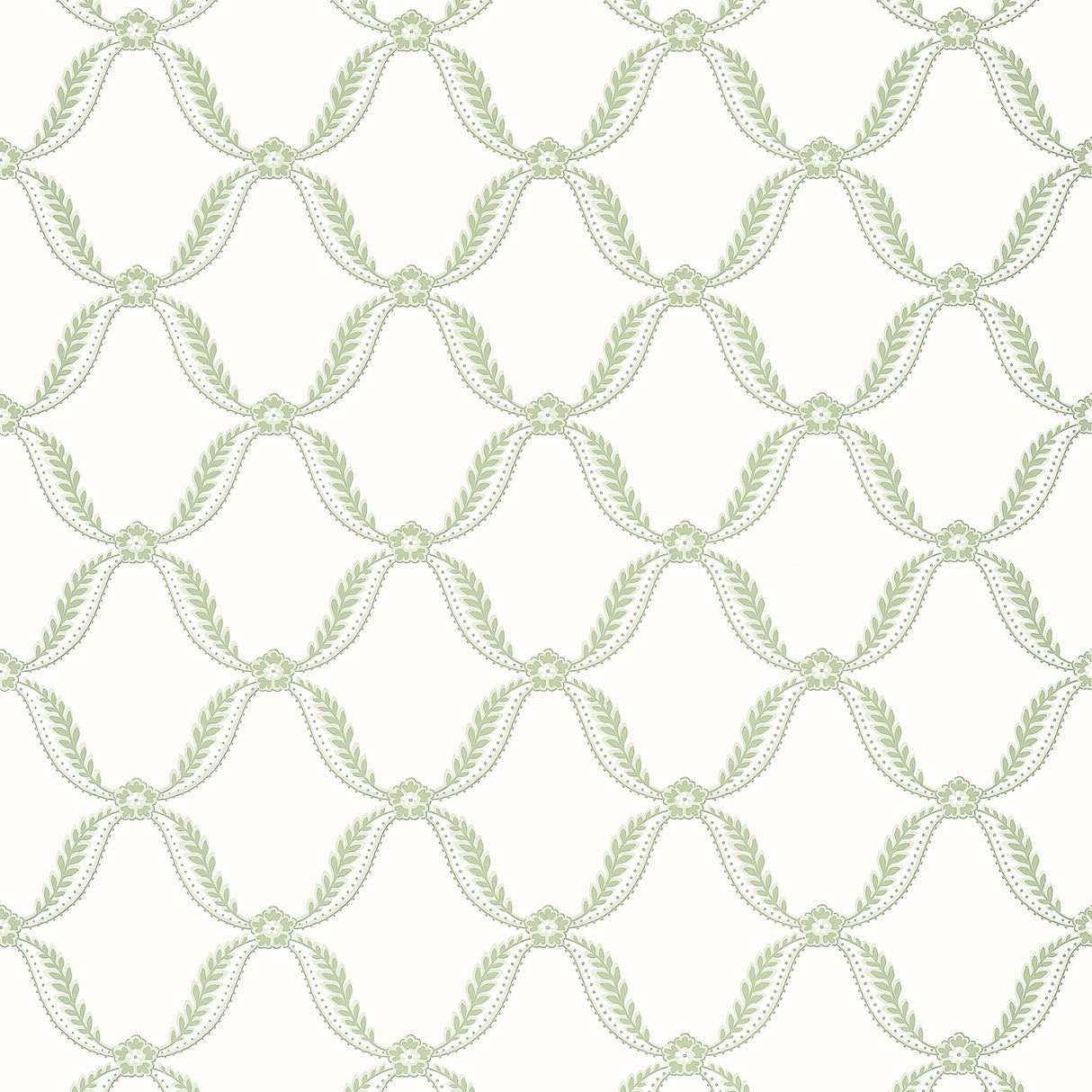 Anna French TATE TRELLIS Green Wallpaper