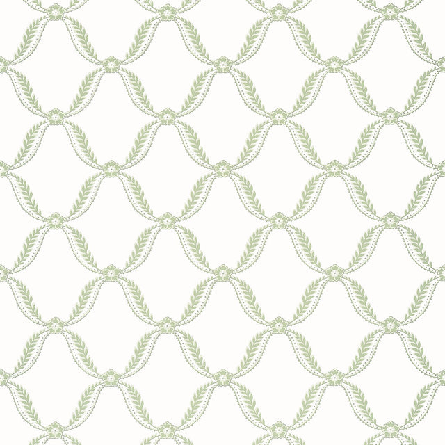 Anna French TATE TRELLIS Green Wallpaper