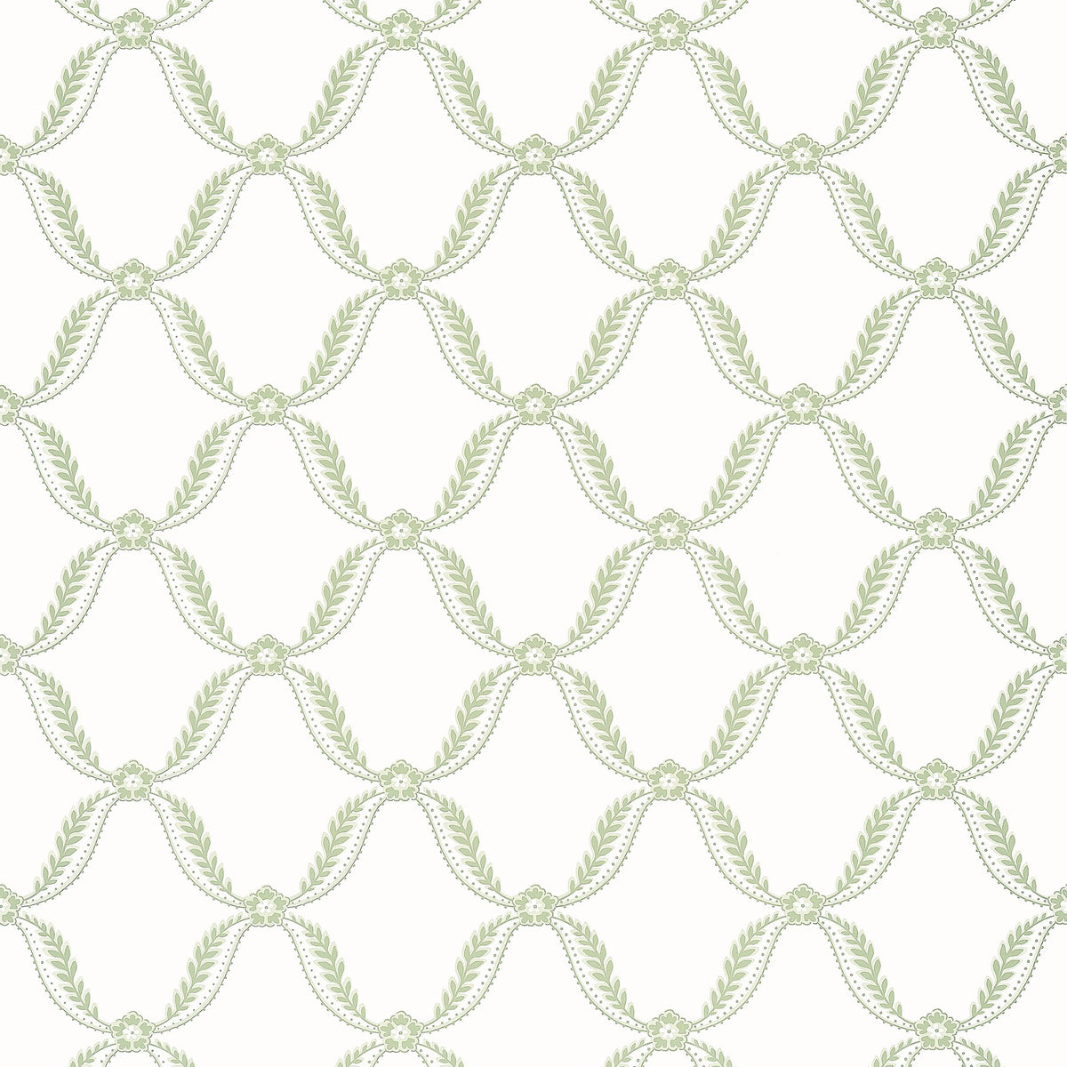Anna French Tate Trellis Green Wallpaper