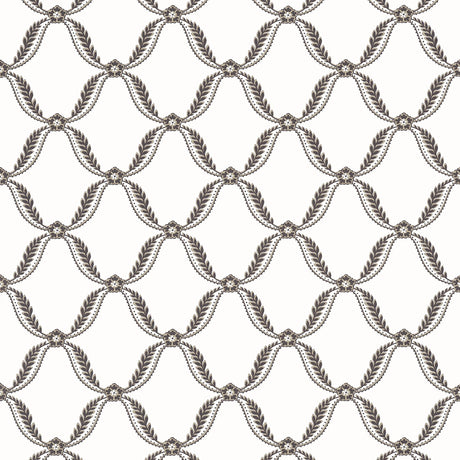 Anna French TATE TRELLIS Black Wallpaper