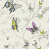 Anna French Seraphina Metallic Silver Wallpaper