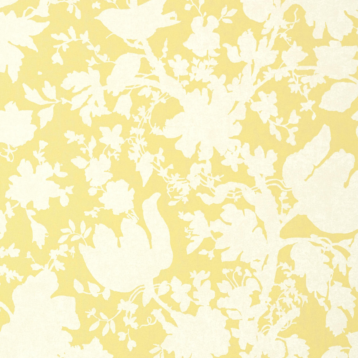 Anna French Garden Silhouette Citron Wallpaper