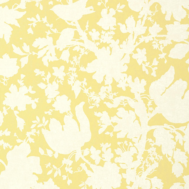 Anna French Garden Silhouette Citron Wallpaper