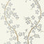 Anna French St. Albans Grove Silver On Cream Wallpaper