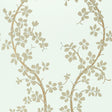 Anna French St. Albans Grove Metallic Pewter On Aqua Wallpaper