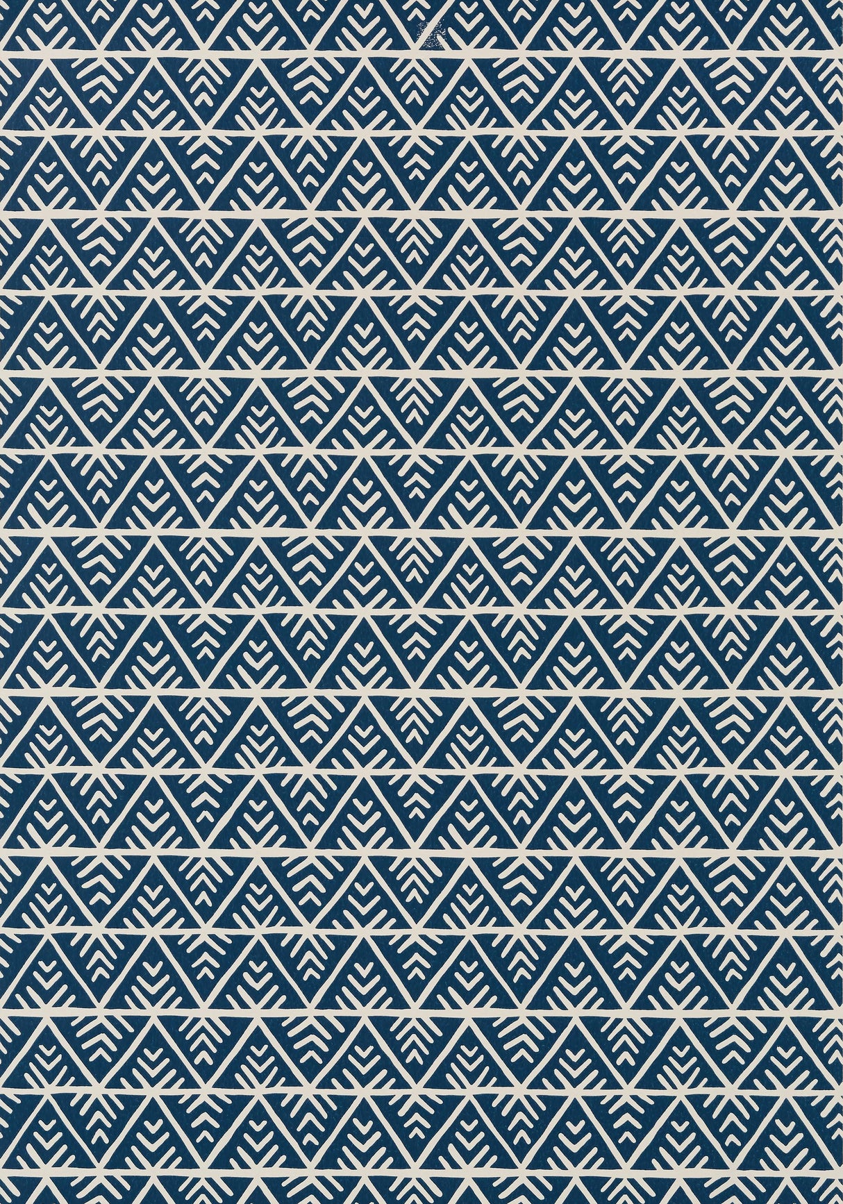 Anna French JULES Navy on Flax Wallpaper