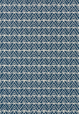 Anna French JULES Navy on Flax Wallpaper