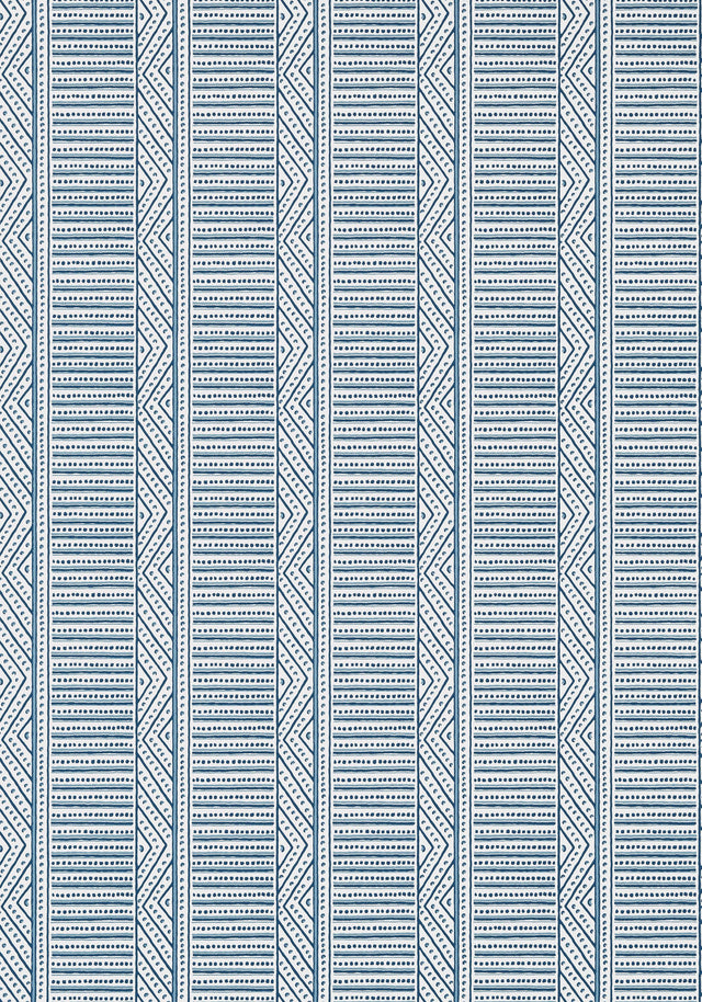 Anna French MONTECITO STRIPE Navy Wallpaper