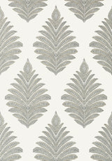 Anna French PALAMPORE LEAF Grey Wallpaper