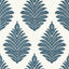 Anna French Palampore Leaf Blue And White Wallpaper