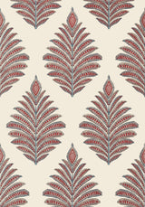 Anna French PALAMPORE LEAF Red and Blue Wallpaper