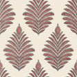 Anna French Palampore Leaf Red And Blue Wallpaper