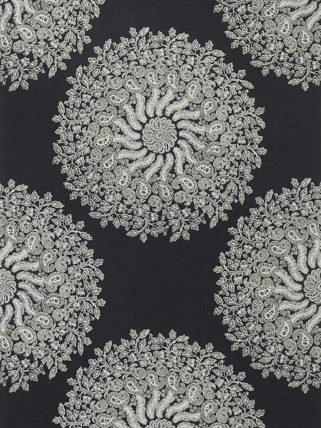 Anna French LA PROVENCE Black Wallpaper