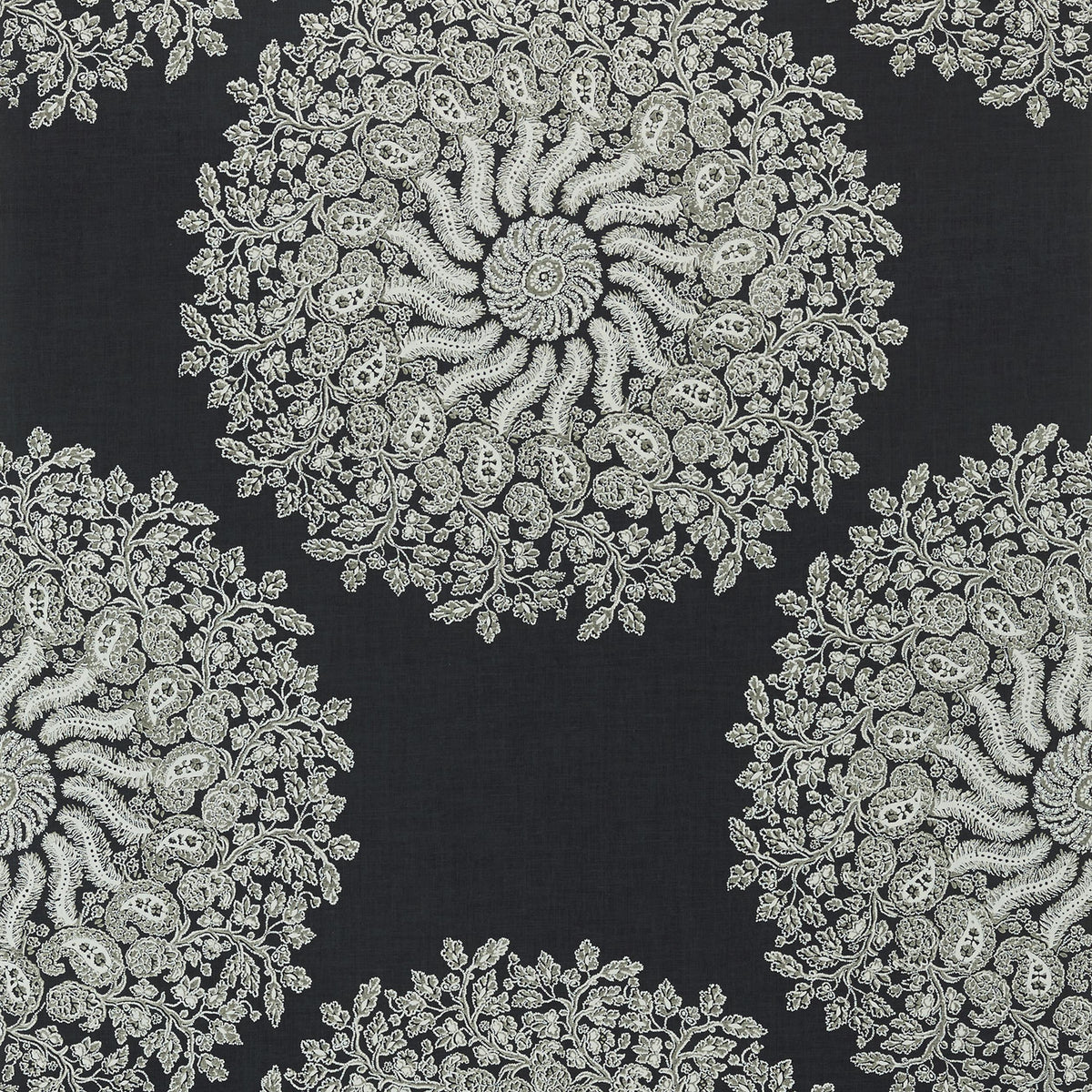 Anna French La Provence Black Wallpaper