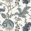 Anna French Kalamkari Vine Blue And White Wallpaper