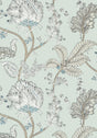 Anna French KALAMKARI VINE Robin's Egg Wallpaper