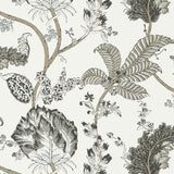 Anna French Kalamkari Vine Black And White Wallpaper