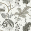 Anna French Kalamkari Vine Black And White Wallpaper