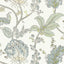Anna French Kalamkari Vine Yellow And Aqua Wallpaper