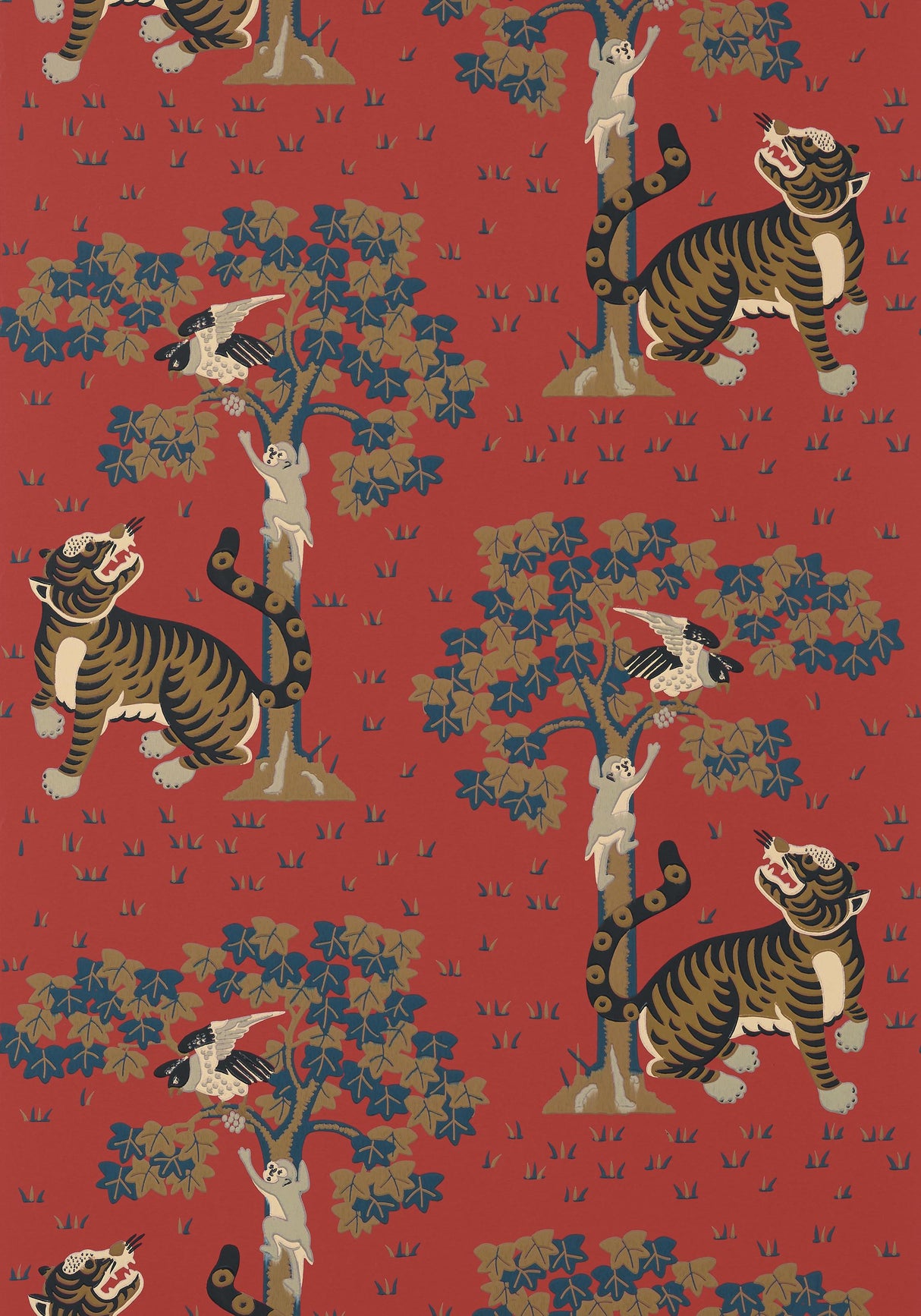 Anna French KAHNA Red Wallpaper