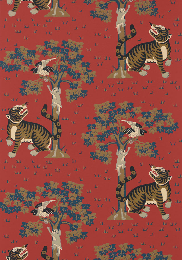 Anna French KAHNA Red Wallpaper