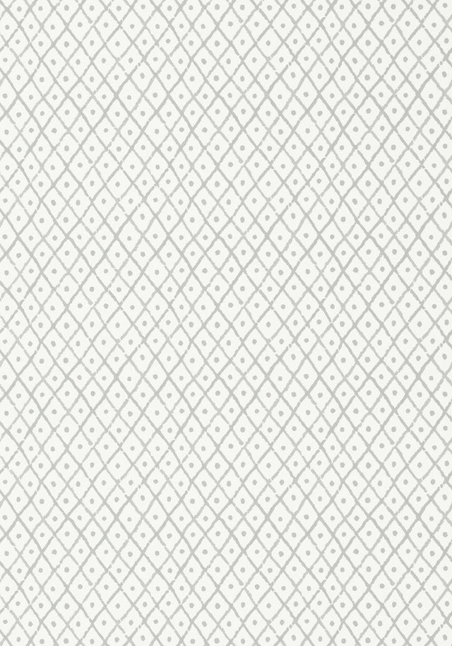 Anna French MINI TRELLIS Grey Wallpaper
