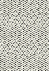 Anna French MINI TRELLIS Charcoal Wallpaper