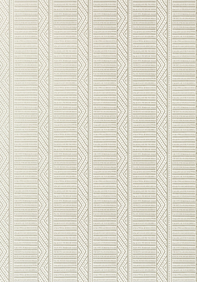 Anna French MONTECITO STRIPE Pearl Wallpaper