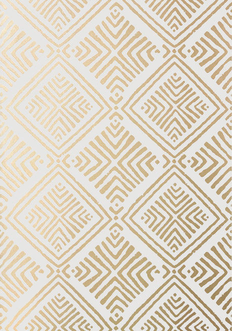Anna French DONAVIN DIAMOND Metallic Gold Wallpaper