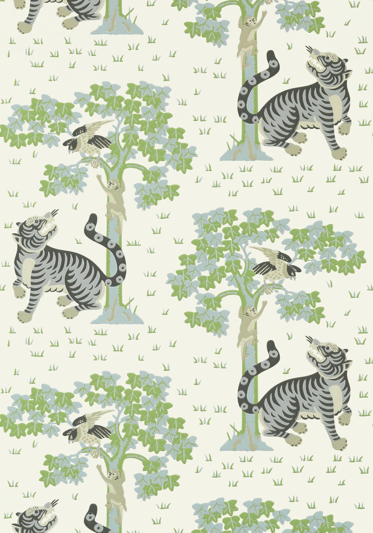 Anna French KAHNA Cream and Robin's Egg Wallpaper