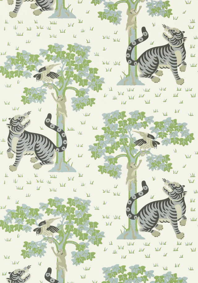 Anna French KAHNA Cream and Robin's Egg Wallpaper