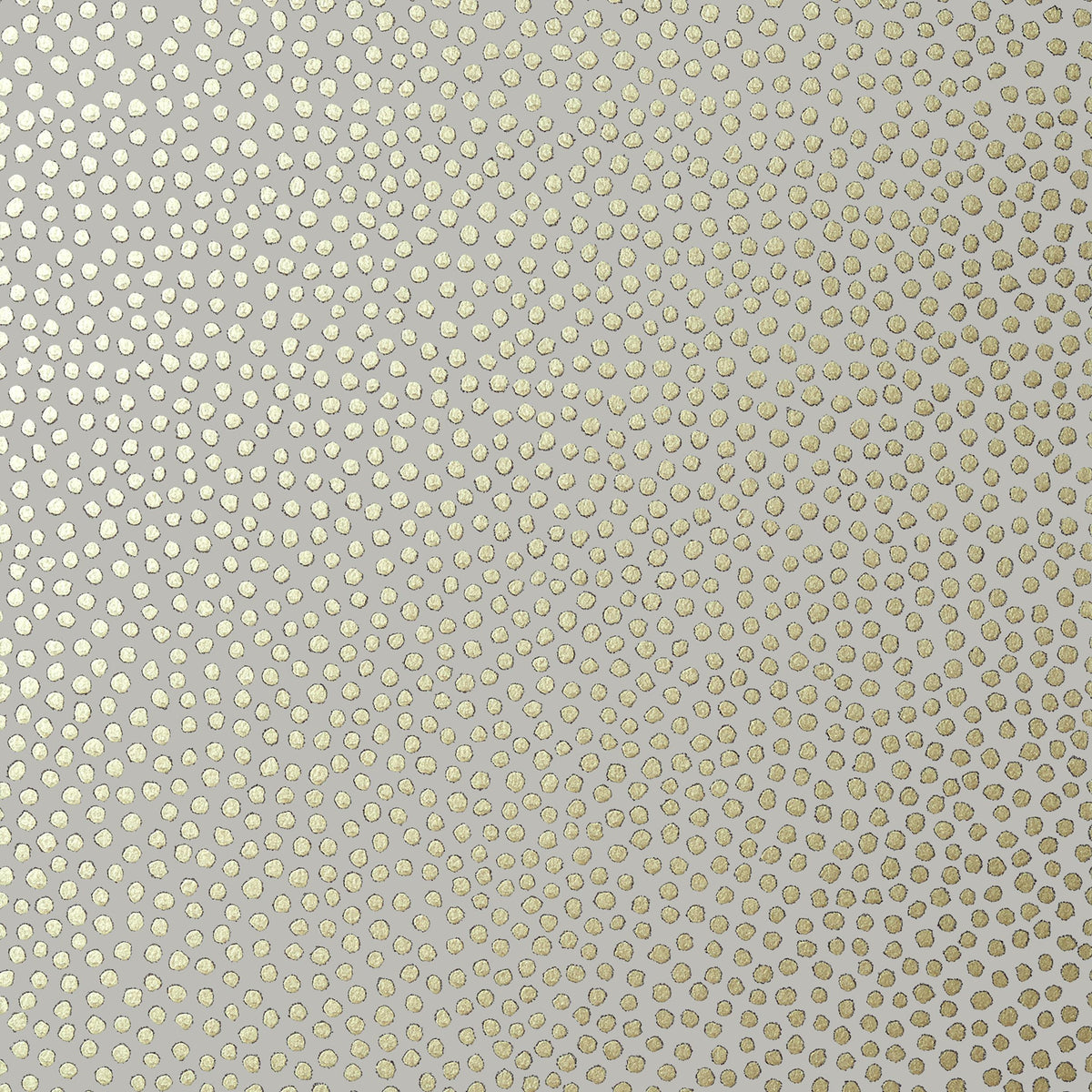Anna French Davis Dot Metallic Gold On Pewter Wallpaper