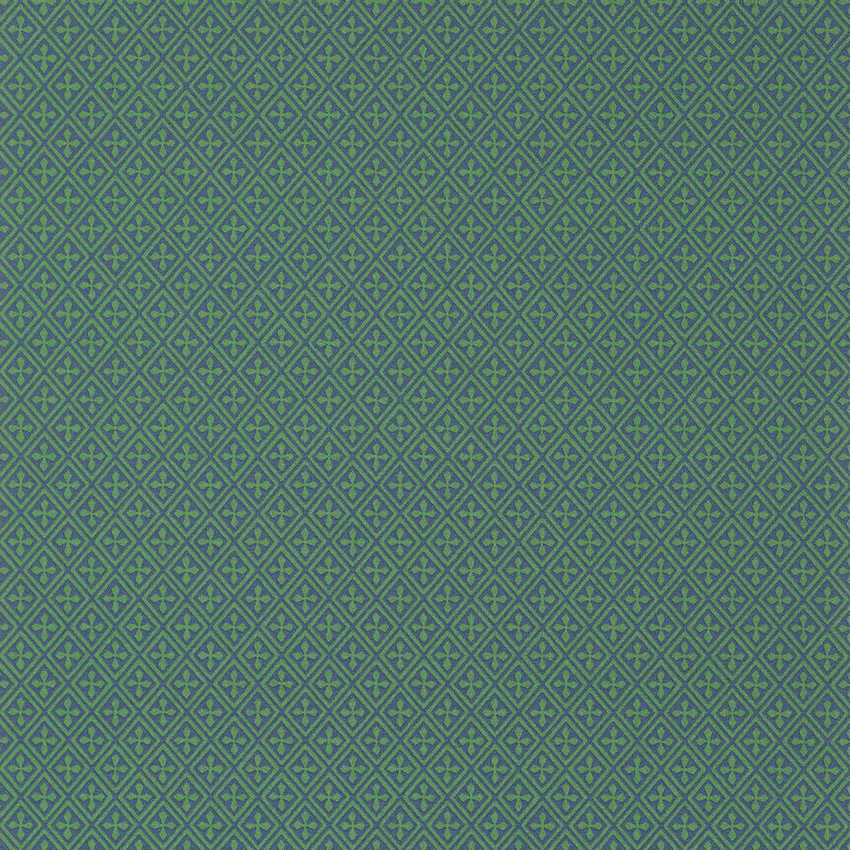 Anna French Arlen Trellis Emerald And Navy Wallpaper