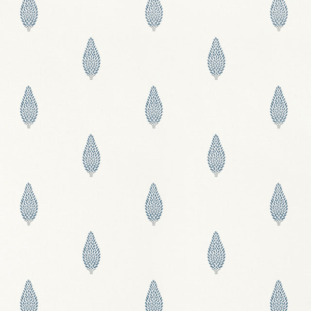 Anna French Manor Navy Wallpaper
