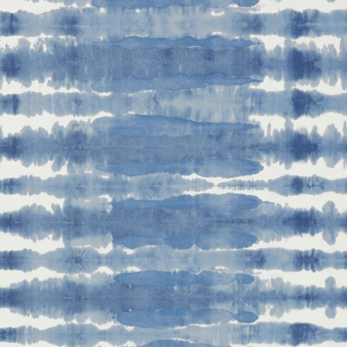 Anna French Margate Blue On White Wallpaper