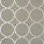 Anna French Watercourse Metallic Silver On Taupe Wallpaper