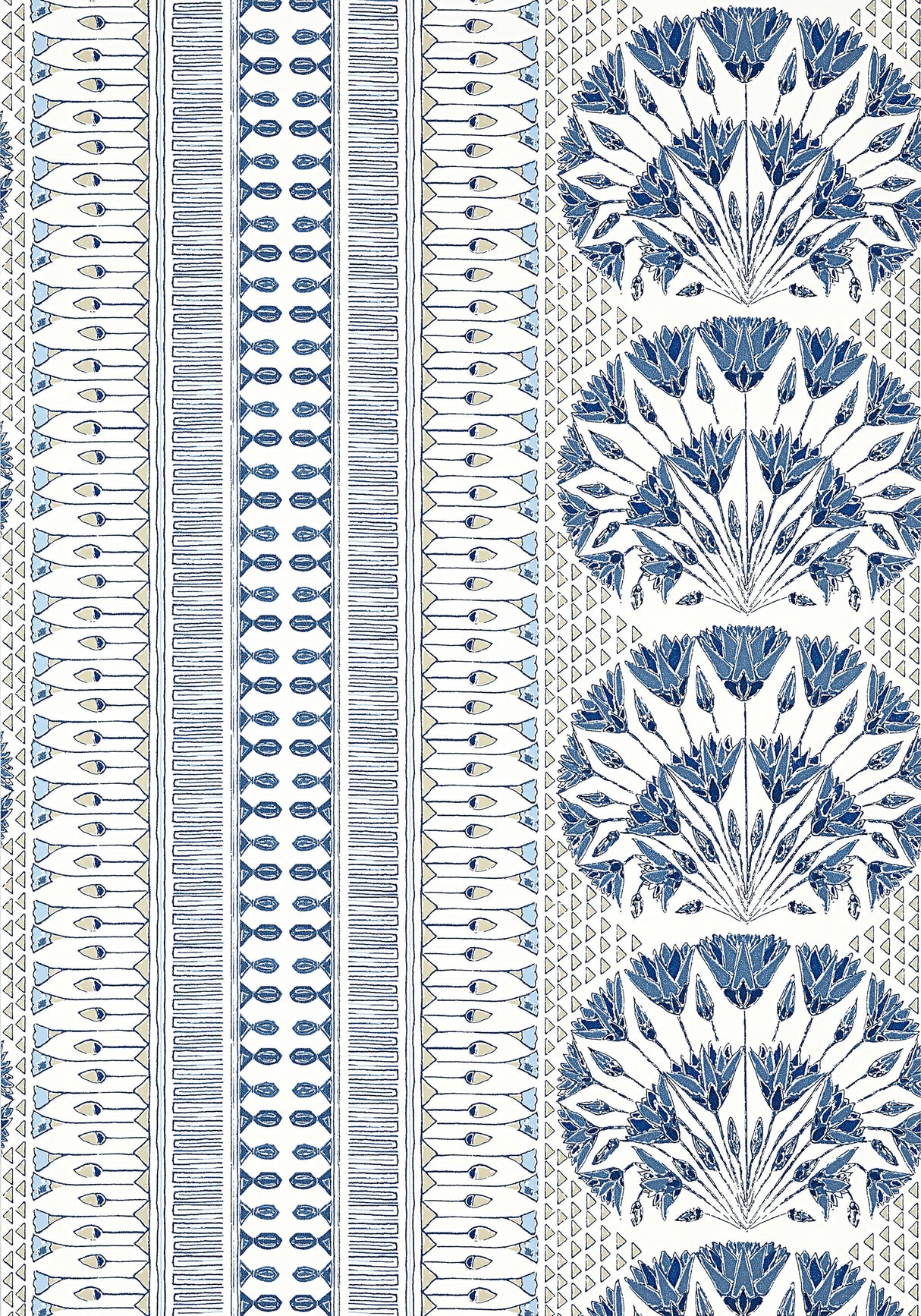 Anna French CAIRO Blue and White Wallpaper
