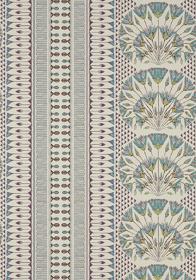 Anna French CAIRO Eggplant Wallpaper