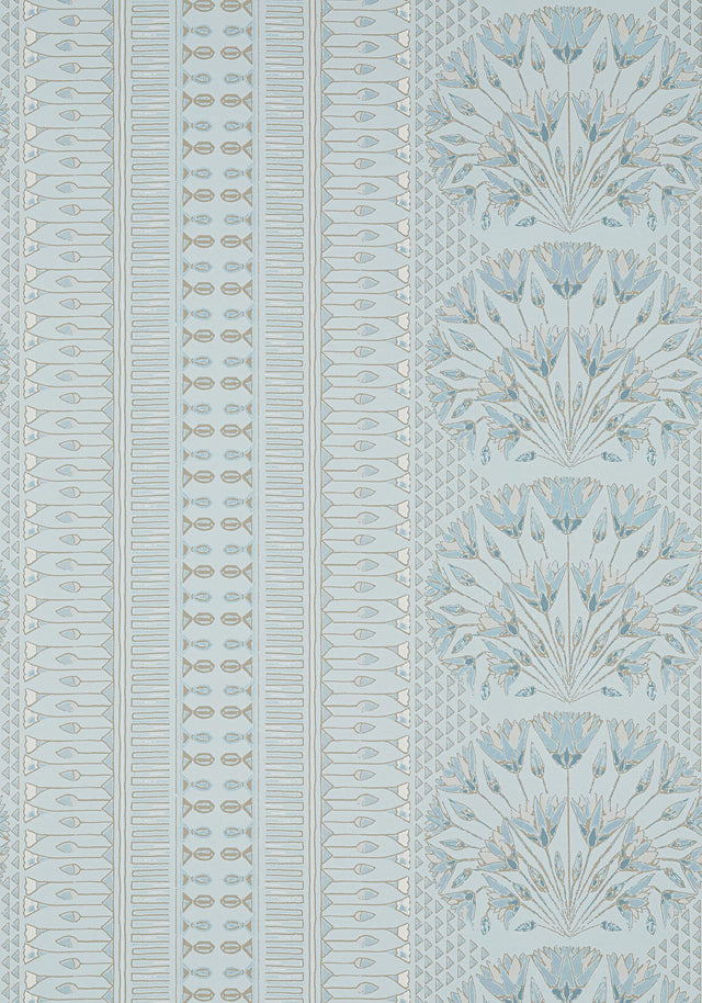 Anna French CAIRO Spa Blue Wallpaper