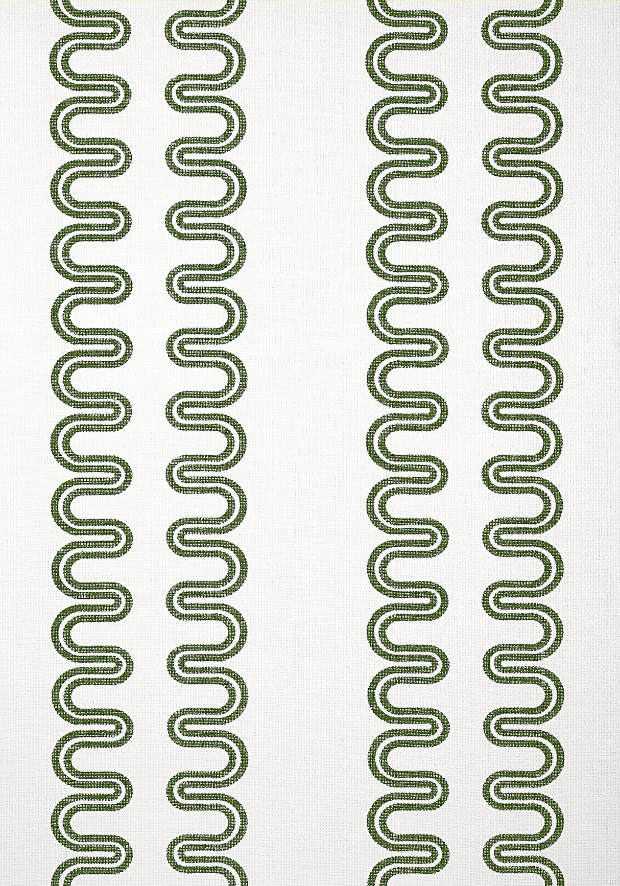 Anna French HERRIOT WAY Green on White Wallpaper