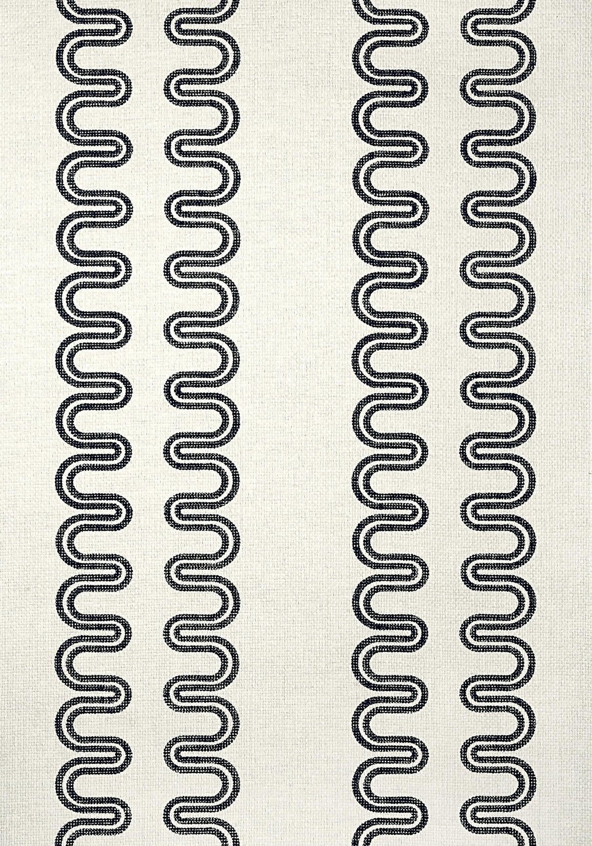 Anna French HERRIOT WAY Black on Flax Wallpaper